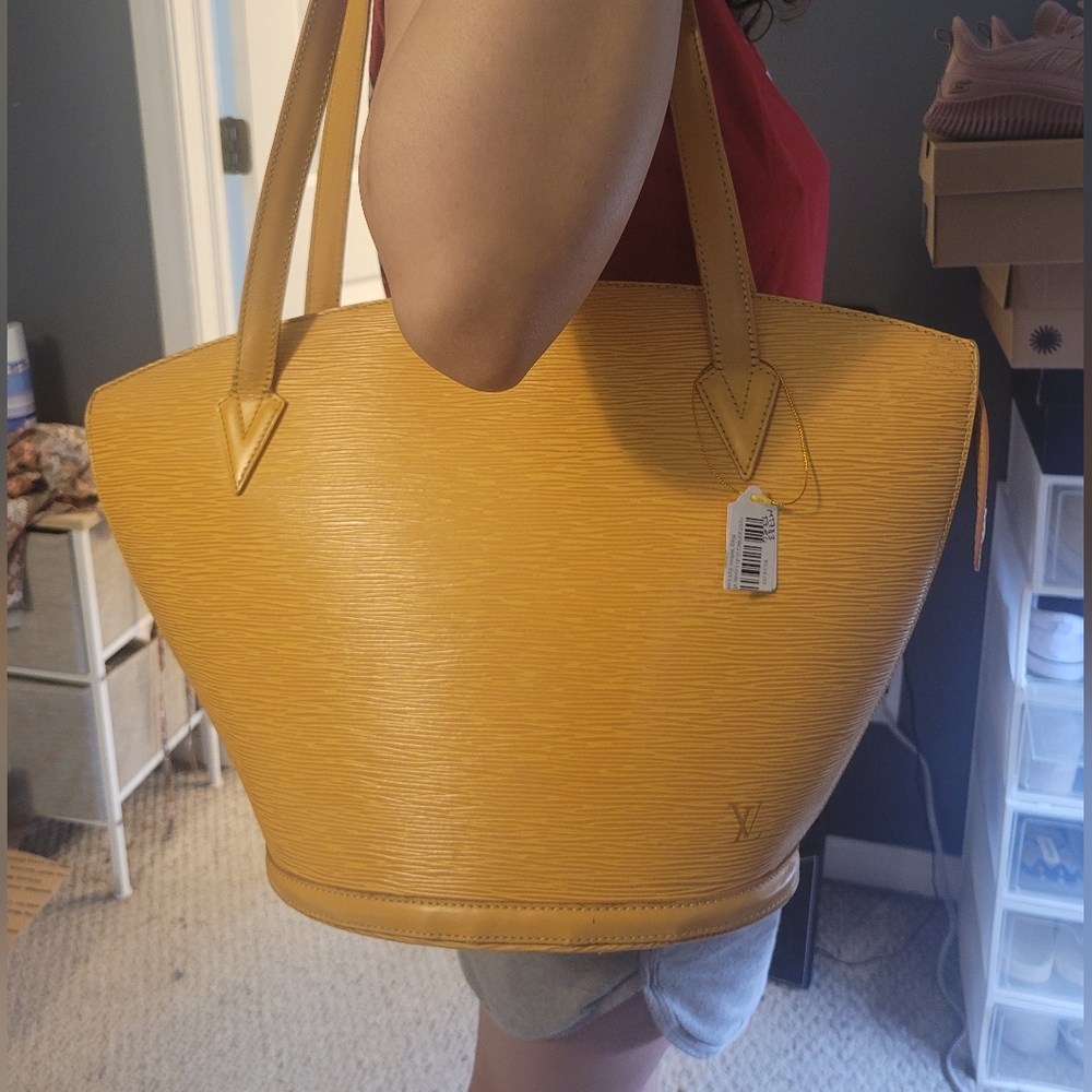 24hr SALE Louis Vuitton Yellow Epi Leather Shoulder Bag
